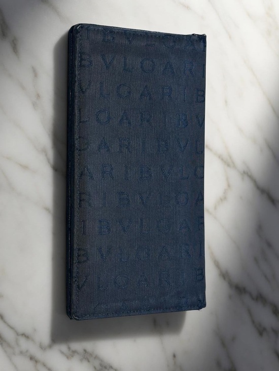 BVLGARI Handbags - BVLGARI Logomania Long Flap Wallet - Canvas & Leather - Rare Vintage wallet